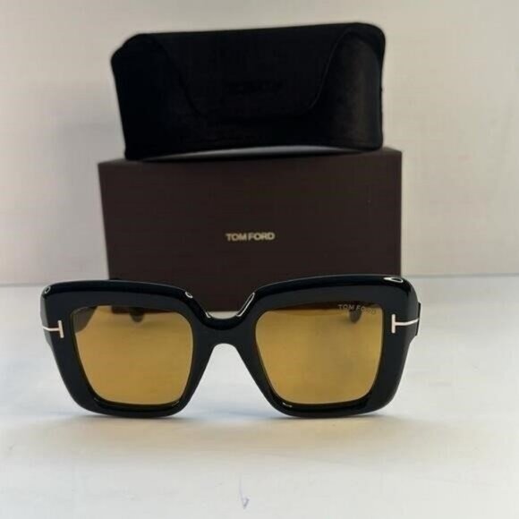 New Authentic Tom Ford Esme FT1157 01E Black Yellow TF1157 main image 13